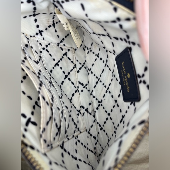 Kate Spade Women's Black Wristlet 8" Wallet Purse Cow Leather Gold Hardware - Picture 6 of 9